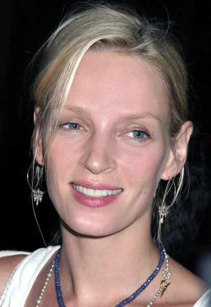 Uma Thurman Dentro Little Flower Children Family Services Benefit Metropolitan —  Fotos de Stock