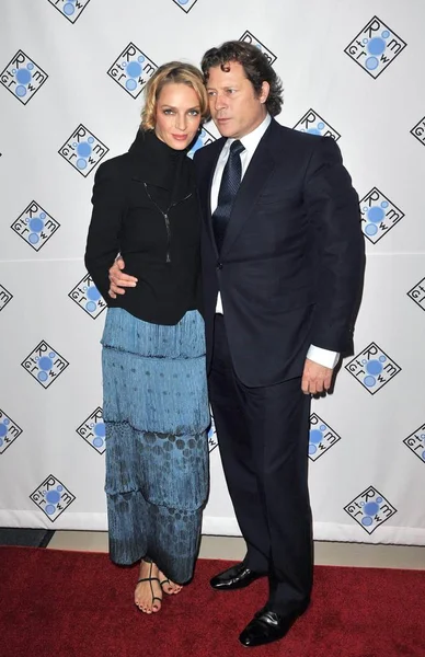 Uma Thurman Arpad Busson Arrivals 10Th Anniversary Room Grow Benefit — Foto de Stock