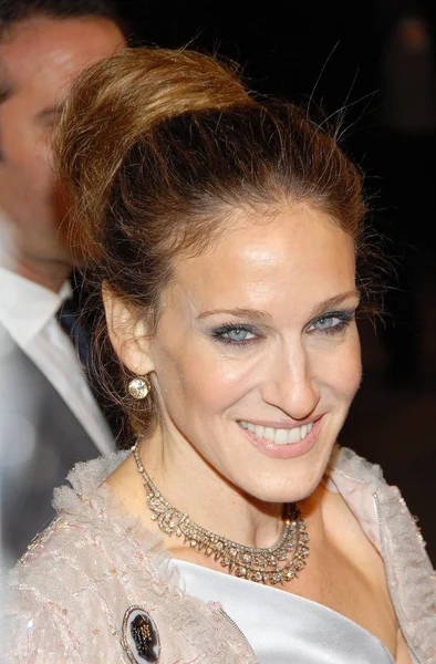 Sarah Jessica Parker Érkezések Megnyitó Night Party Mobile Art Chanel — Stock Fotó