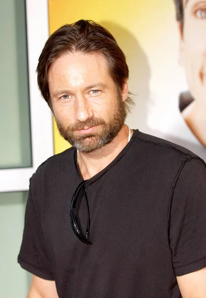 David Duchovny Arrivals Year Old Virgin Premiere Arclight Cinema Los — Stock Photo, Image