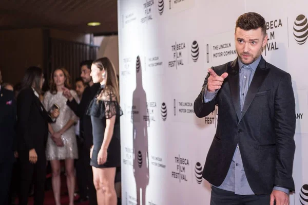 Justin Timberlake Devil Deep Blue Sea Premiere Için Gelen 2016 — Stok fotoğraf