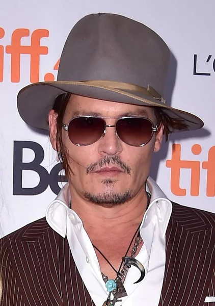 Johnny Depp Sosirile Pentru Premiera Fetei Daneze Festivalul Internațional Film — Fotografie, imagine de stoc