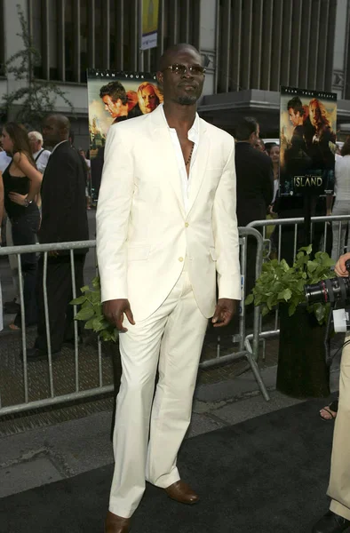 Djimon Hounsou Chegadas Para Island Premiere Ziegfeld Theater New York — Fotografia de Stock