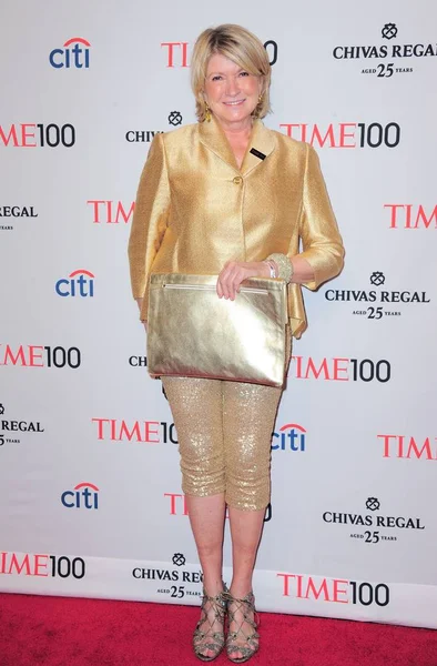 Martha Stewart Chegadas Para Time 100 Gala Dinner Jazz Lincoln — Fotografia de Stock