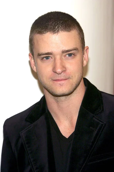 Justin Timberlake Lors Une Apparition Magasin Pour Lancement Ligne William — Photo