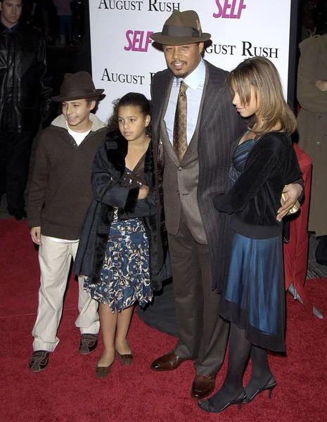 Terrence Howard Las Llegadas Para Estreno August Rush Ziegfeld Theatre — Foto de Stock