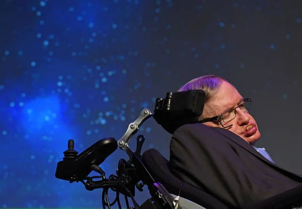 Stephen Hawking Asiste Starmus Iii Festival 2016 Homenaje Stephen Hawking — Foto de Stock