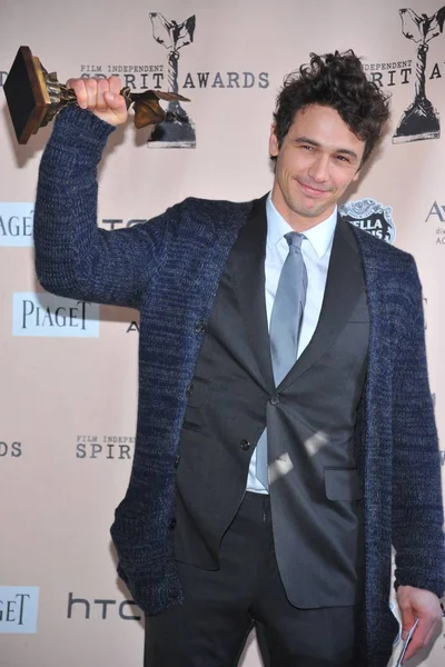 James Franco Press Room 2011 Film Independent Spirit Awards Press — Stock Photo, Image