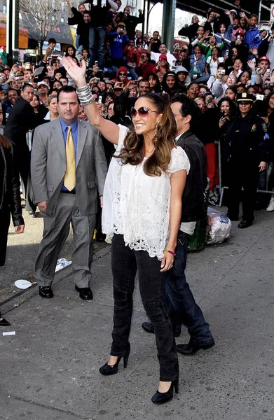 Jennifer Lopez Tienda Aparición Como Ama Una Mujer Signing Por — Foto de Stock