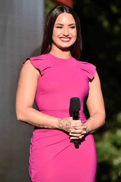 Demi Lovato Sur Scène Pour Global Citizen Festival 2017 Central — Photo