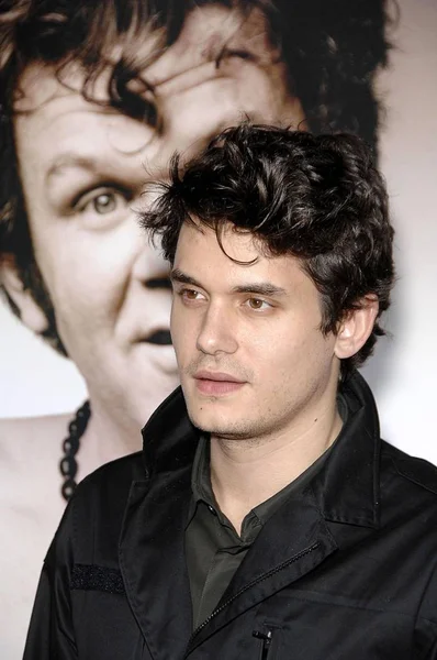 John Mayer Érkezések Walk Kemény Dewey Cox Story Premiere Grauman — Stock Fotó