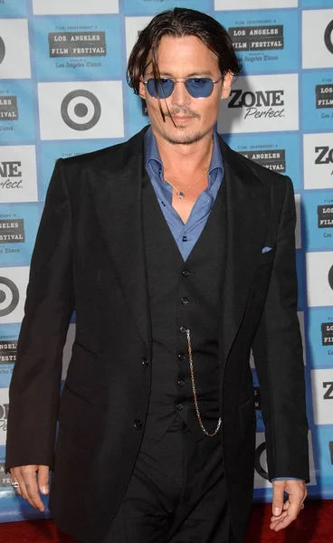 Johnny Depp Arrivals 2009 Los Angeles Film Festival Premiere Public — стоковое фото