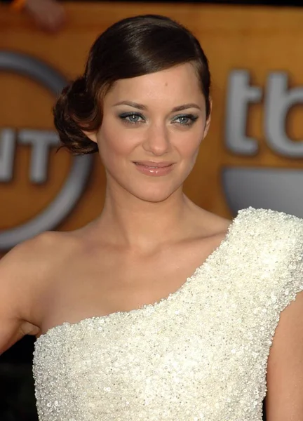 Marion Cotillard Przy Przyjazdów Rocznych Screen Aktorzy Guild Sag Awards Obrazek Stockowy