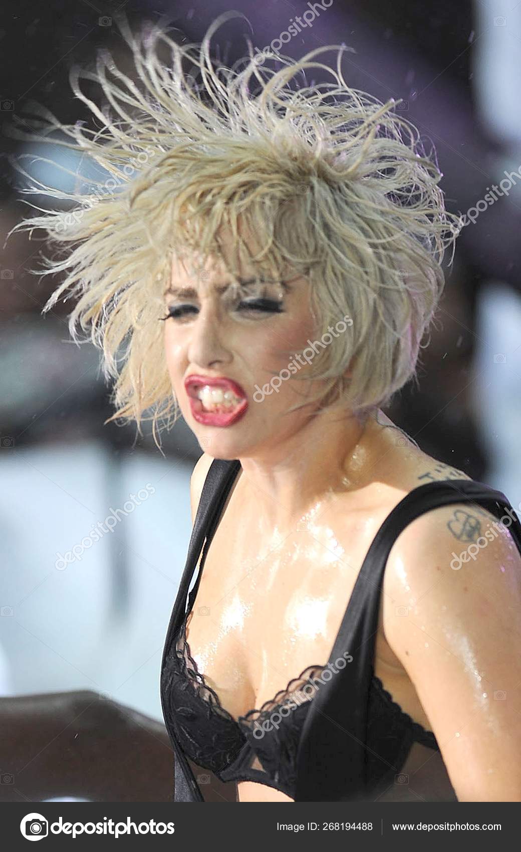 Lady Gaga Atas Panggung Untuk Nbc Today Show Concert Lady — Foto