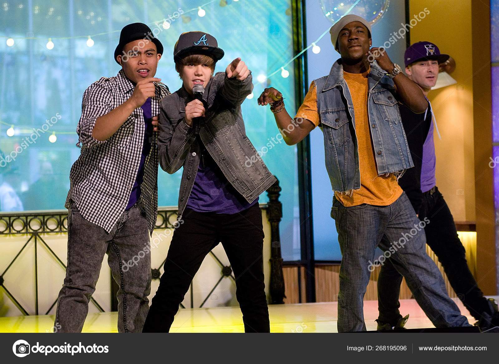 Джастин Бибер Сцене Good Morning America Gma Concert Justin Bieber.
