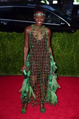 Lupita Nyong'o (Prada giyiyor) 'Charles James için gelenler: Beyond Fashion' Açılış Gecesi Metropolitan Museum of Art Yıllık Gala - Bölüm 7, Anna Wintour Kostüm Merkezi, New York, Ny Mayıs 5, 2014. Fotoğraf: Gregorio T. Binuya/Everett Collectio