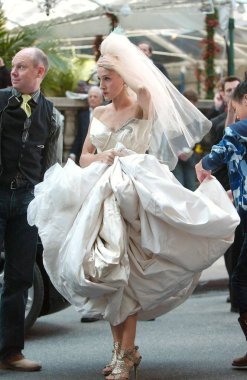 Sarah Jessica Parker (Vivienne Westwood elbisesi giyiyor) Sex And The City için yerde: Film, Manhattan, New York, Ny, Ekim 12, 2007. Fotoğraf: Kristin Callahan / Everett Koleksiyonu