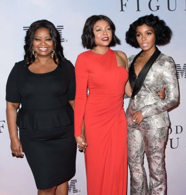 Octavia Spencer, Taraji P. Henson, Janelle Monae Gizli Figürler Gösterimi için gelenler, Görsel Sanatlar Okulu (Sva) Tiyatrosu, New York, Ny 10 Aralık 2016. Fotoğraf: Rcf/Everett Collection
