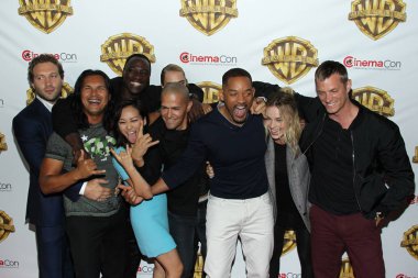 Jai Courtney, Adam Beach, Karen Fukuhara, Adewale Akinnuoye-Agbaje, Cara Delevingne, Jay Hernandez, Will Smith, Margot Robbie, Joel Kinneman Warners Bros Cinemacon 2016 Etkinliği, Caesars Palace, Las Vegas, Nv Nisan 12, 2016. Fotoğraf Tarafından: