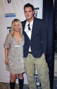 Lucy Davis, Owain Yeoman, BAFTA Ingiliz film ve Televizyon Sanatları Akademisi 'Ne gelen la Tea Party, Four Seasons Hotel, Los Angeles, CA, 14 Ocak 2007. Fotoğraf: Michael Germana/Everett Collection