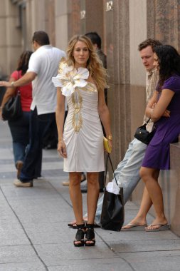 Sarah Jessica Parker Eyl 21 için yerde - Sex And The City: Film, Manhattan, New York, Ny, 21 Eylül 2007. Fotoğraf: George Taylor / Everett Koleksiyonu
