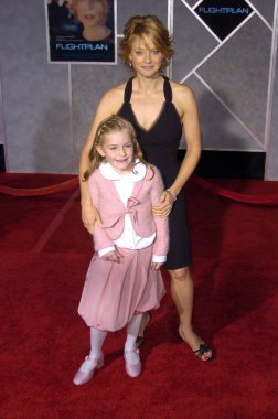 Jodie Foster, Marlene Lawston Flightplan Premiere için gelenler, El Capitan Tiyatrosu, Los Angeles, Ca, Pazartesi, Eylül 19, 2005. Fotoğraf: David Longendyke / Everett Koleksiyonu