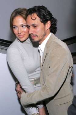 Jennifer Lopez, Marc Anthony bir bitmemiş Life Premiere, yönetim Guild (DGA) Theater, New York, NY, 07 Eylül 2005 için gelenler. Fotoğraf: Gregorio Binuya/Everett Collection