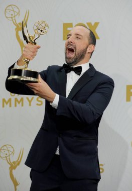 Tony Hale, En İyi Yardımcı Erkek Oyuncu, Komedi Dizisi, Veep basın odasında 67 Primetime Emmy Ödülleri 2015 - Basın Odası, Microsoft Theater (eski adıyla Nokia Theatre L.A. Live), Los Angeles, Ca Eylül 2015. Fotoğraf: Elizabeth Goodenough/Eve