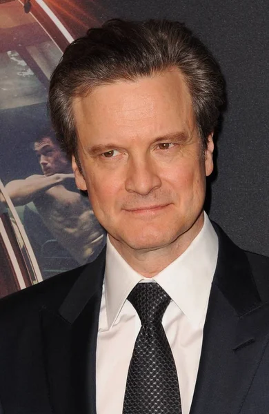 Colin Firth Aparição Corte Para Kingsman Secret Service Premiere School — Fotografia de Stock