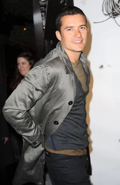 Orlando Bloom Saat Kedatangan Burberry Lights New York Skyline New — Stok Foto