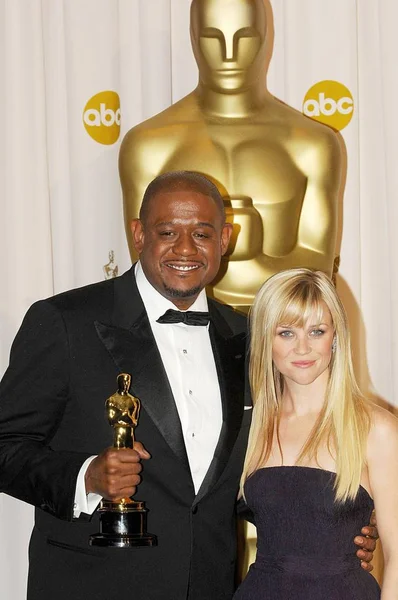 Forest Whitaker Winner Best Actor Last King Scotland Reese Witherspoon — Stock Photo, Image