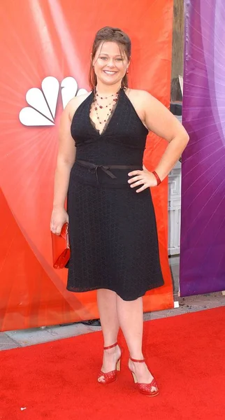 Amy Halloran Show Kalın Ince Gelen Nbc All Star Parti — Stok fotoğraf