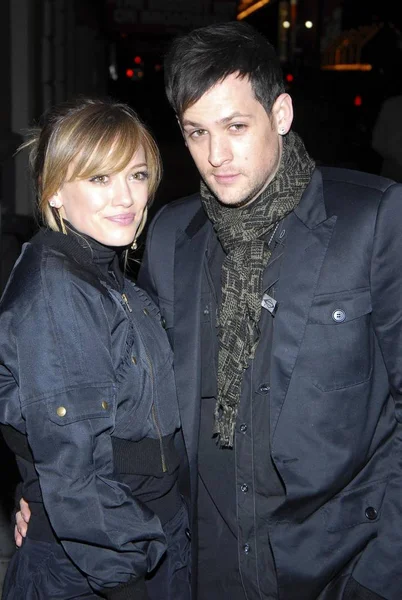 Hilary Duff Joel Madden Adidas Sonbahar Kış Koleksiyonu Için Gelenler — Stok fotoğraf