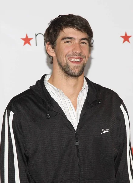 Michael Phelps Store Appearance World Champion Swimmer Michael Phelps Speedo — Stock Photo, Image