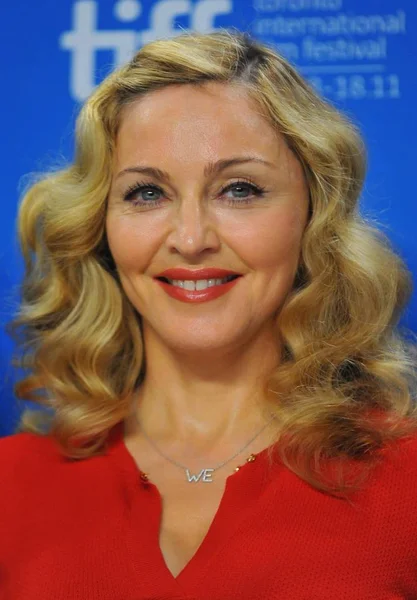 Madonna Sajtótájékoztatón Sajtótájékoztatón Torontói Nemzetközi Filmfesztivál Tiff Bell Lightbox Toronto — Stock Fotó