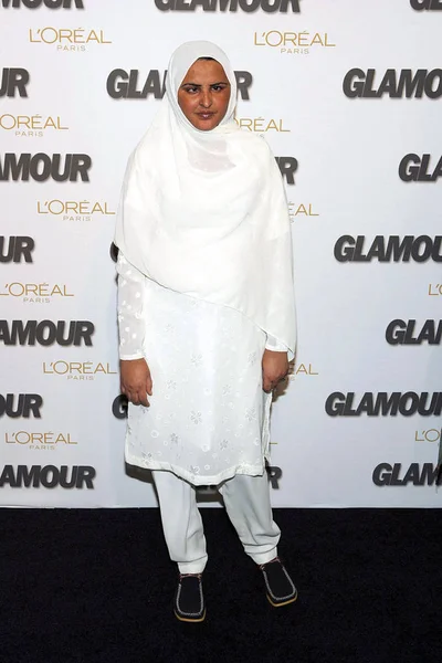 Mukhtar Mai Chegadas Para Glamour Magazine 2005 Women Year Awards — Fotografia de Stock