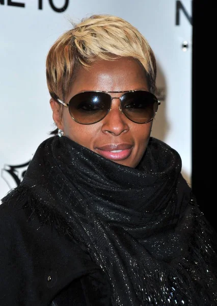 Mary Blige Ved Ankomst Til 30Th Birthday Party Cipriani Restaurant - Stock-foto
