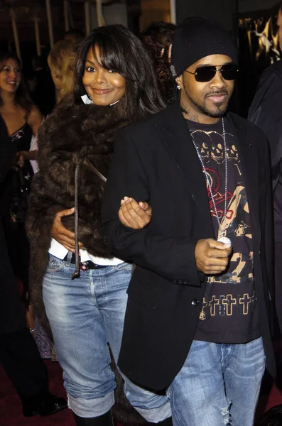 Janet Jackson Jermaine Dupri Estreno Ray Los Ángeles Octubre 2004 — Foto de Stock