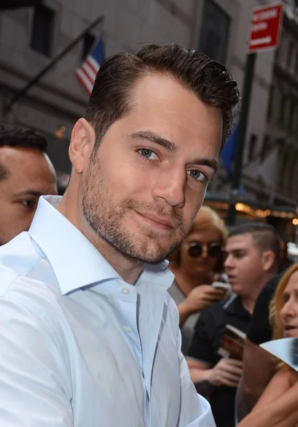 Henry Cavill Abc Good Morning America Gma Out Celebrity Candids — Stock Photo, Image