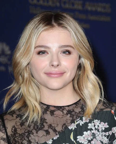 Chloe Grace Moretz Press Conference 73Rd Annual Golden Globe Awards — стоковое фото