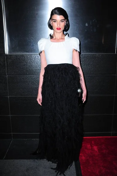 Crystal Renn Wearing Chanel Dress Arrivals New Yorkers Children New — Stock Photo, Image