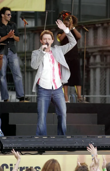 Clay Aiken Jevišti Pro Abc Dobré Ráno Americký Letní Koncert — Stock fotografie