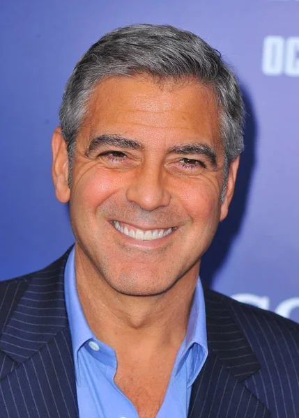 George Clooney Beérkezések Ides Március New York Premierje Ziegfeld Színház — Stock Fotó