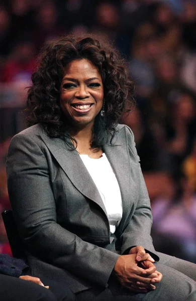 Oprah Winfrey Asistió Mitin Campaña Barack Obama Para Las Primarias — Foto de Stock