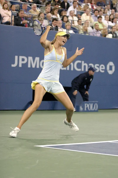 Maria Scharapowa Drinnen Für Open Tennisturnier Arthur Ashe Stadion Flushing — Stockfoto