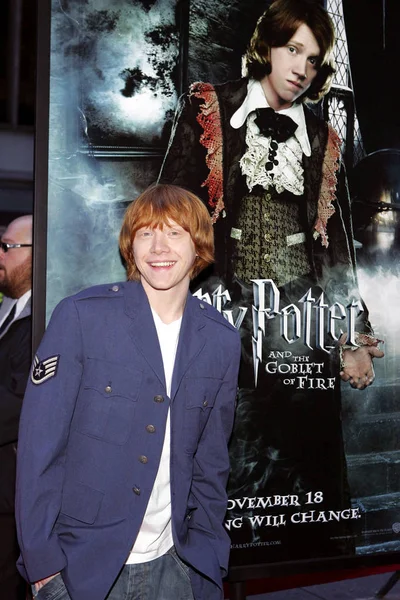 Rupert Grint Przybyłych Harry Potter Goblet Ognia Premiera Ziegfeld Theatre — Zdjęcie stockowe