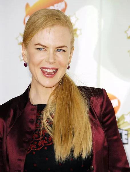 Nicole Kidman 2007 Nickelodeon Çocuk Seçimi Ödülleri Için Gelenler Ucla — Stok fotoğraf