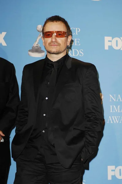 Bono 38Th Yıllık Naacp Image Awards Için Basın Odasında Shrine — Stok fotoğraf