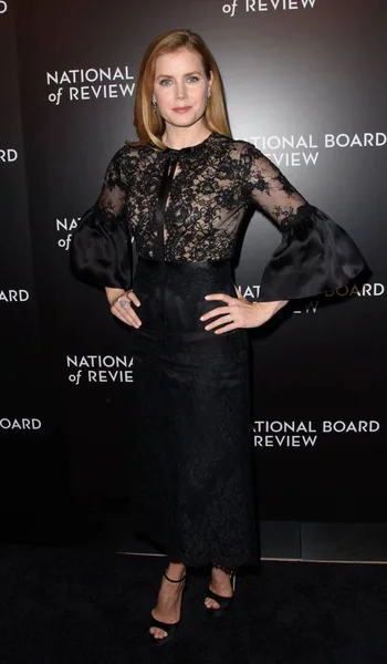 Amy Adams Vestindo Vestido Marchesa Chegadas Para National Board Review — Fotografia de Stock