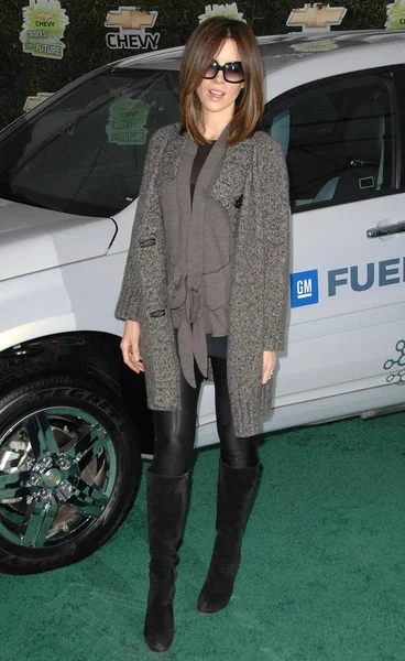 Kate Beckinsale Arrivals Chevy Rocks Future Environmentally Friendly Car Showcase — стоковое фото